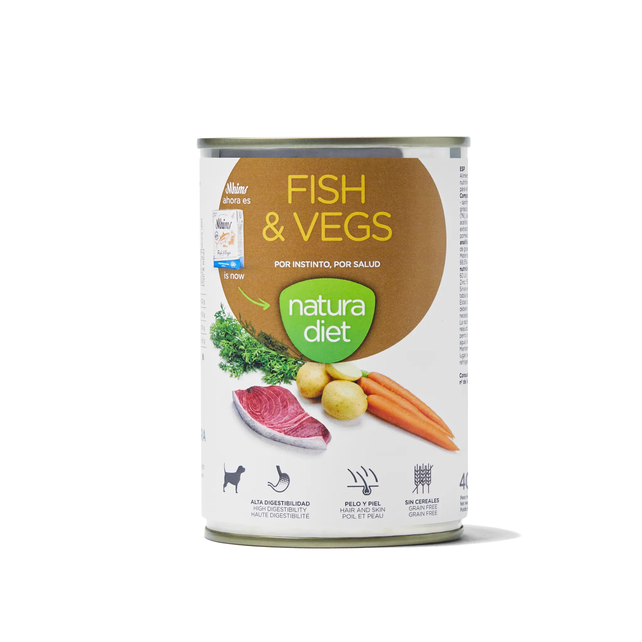 High protein paté based on fresh fish, vegetables and spices. Without cereals.